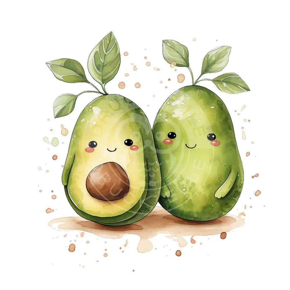 Bügelbild Kawaii Avocado 655-7