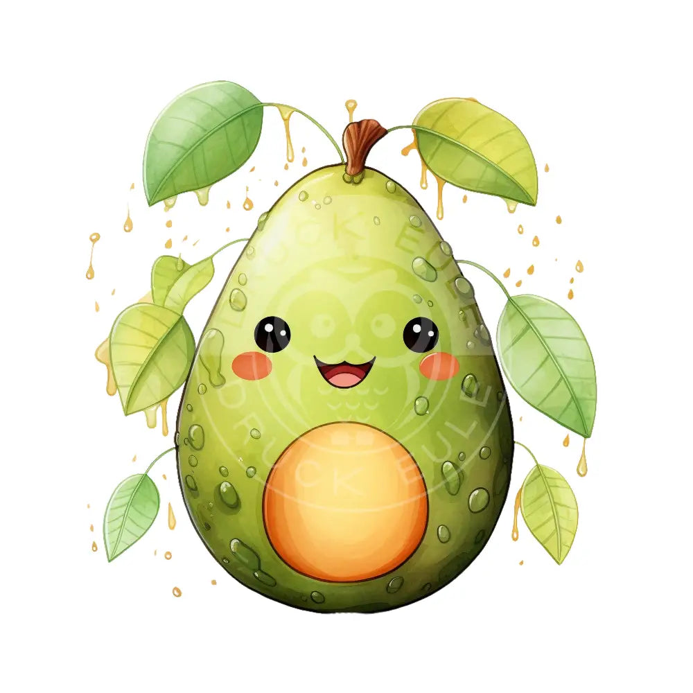 Bügelbild Kawaii Avocado 655-8