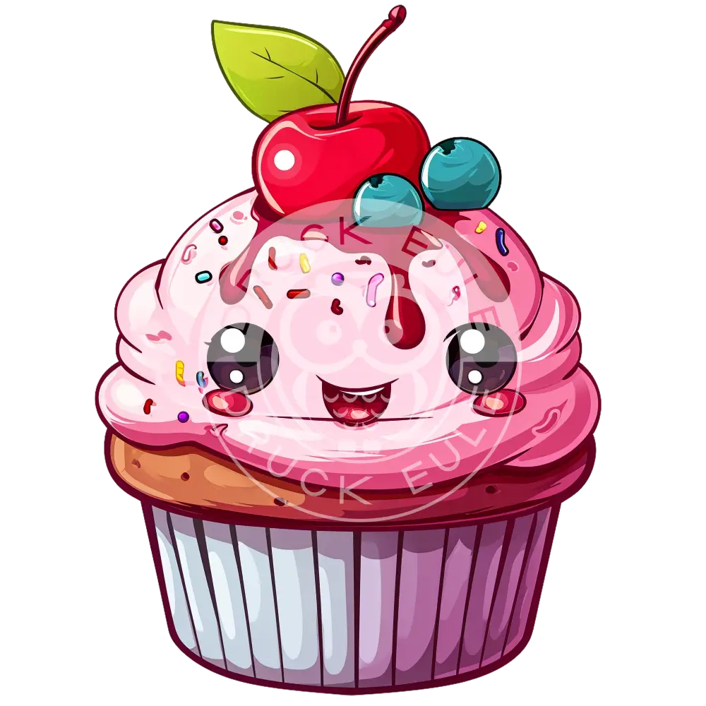 Bügelbild Kawaii Cupcakes 1157-12A