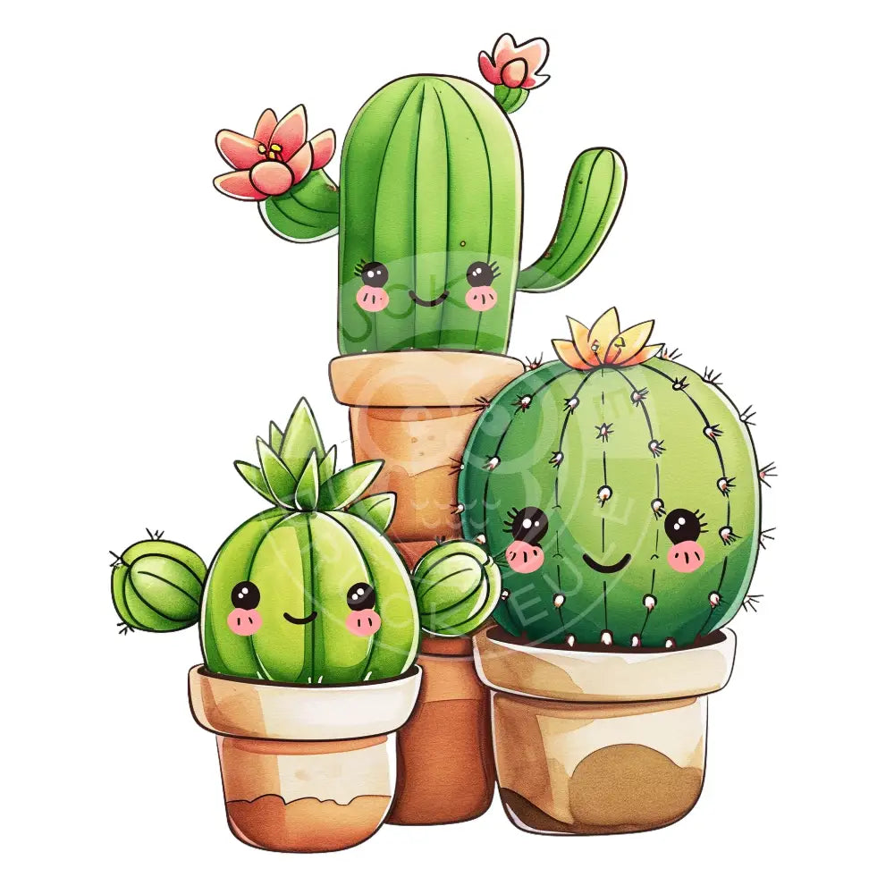 Bügelbild Kawaii Kaktus 1176-16A