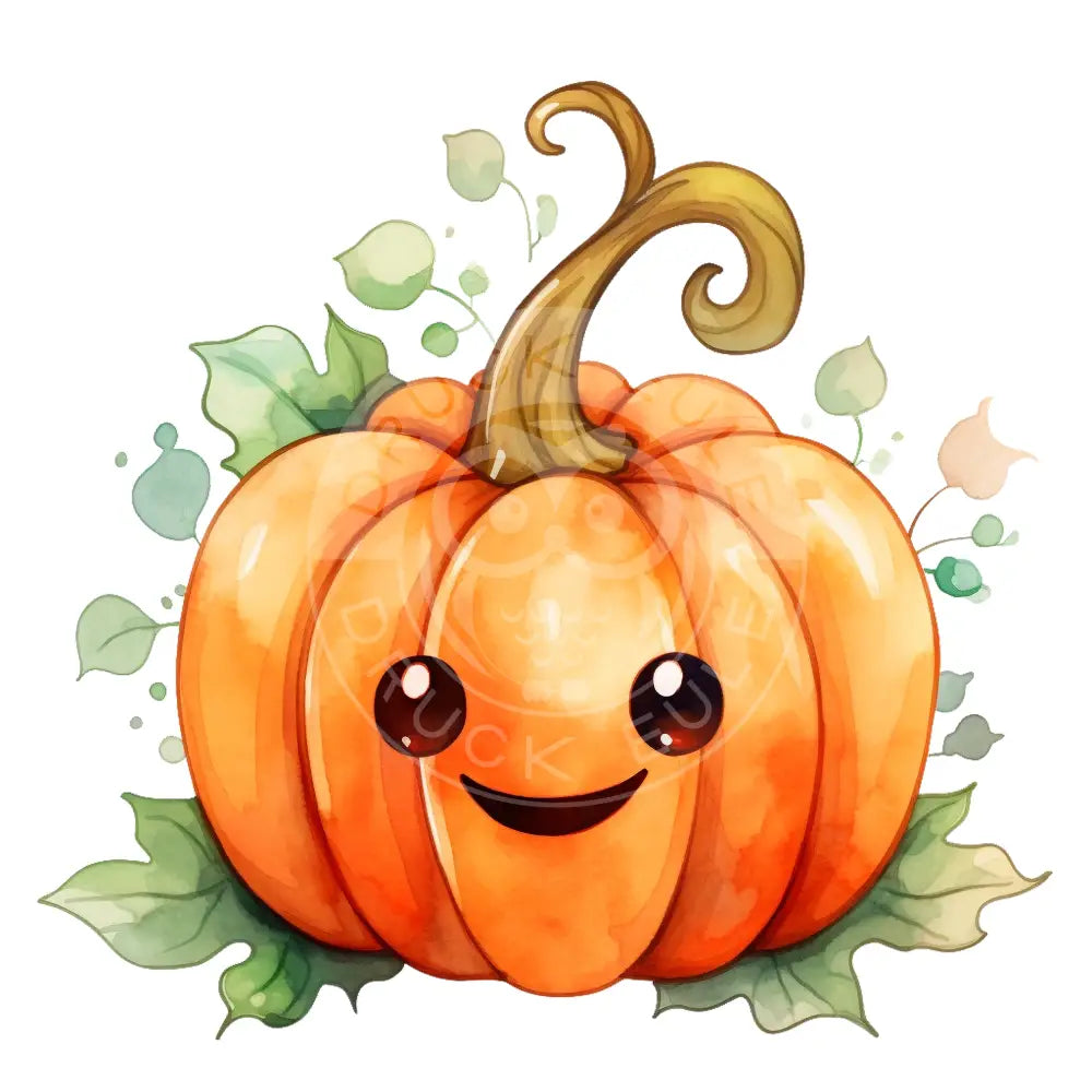 Bügelbild Kawaii Kürbis 473-1