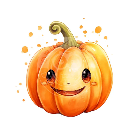 Bügelbild Kawaii Kürbis 473-12