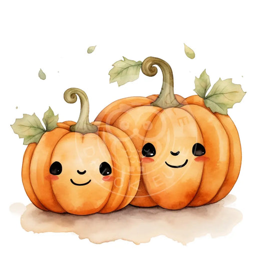 Bügelbild Kawaii Kürbis 473-15