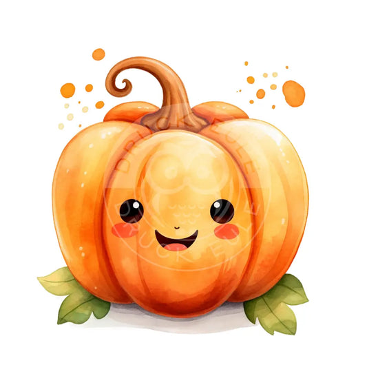 Bügelbild Kawaii Kürbis 473-16