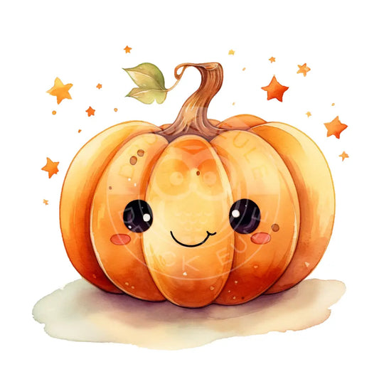 Bügelbild Kawaii Kürbis 473-18