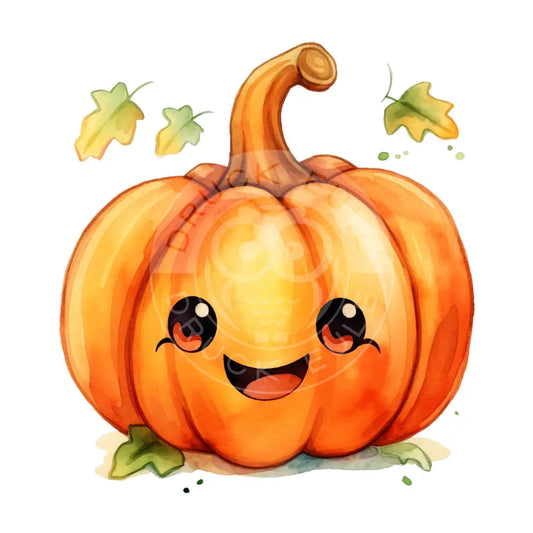 Bügelbild Kawaii Kürbis 473-19