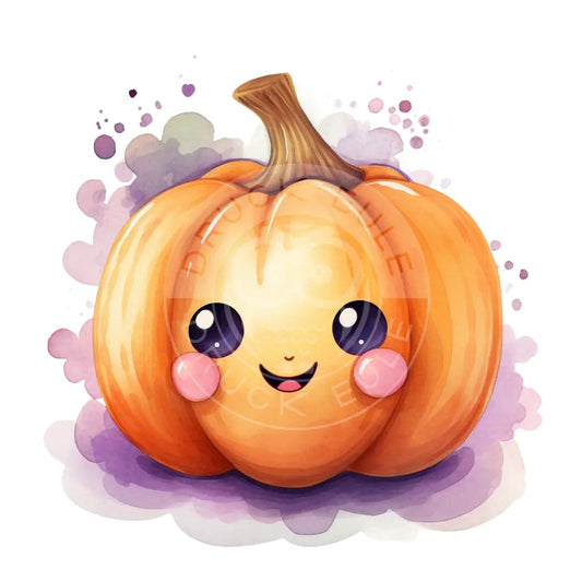 Bügelbild Kawaii Kürbis 473-2