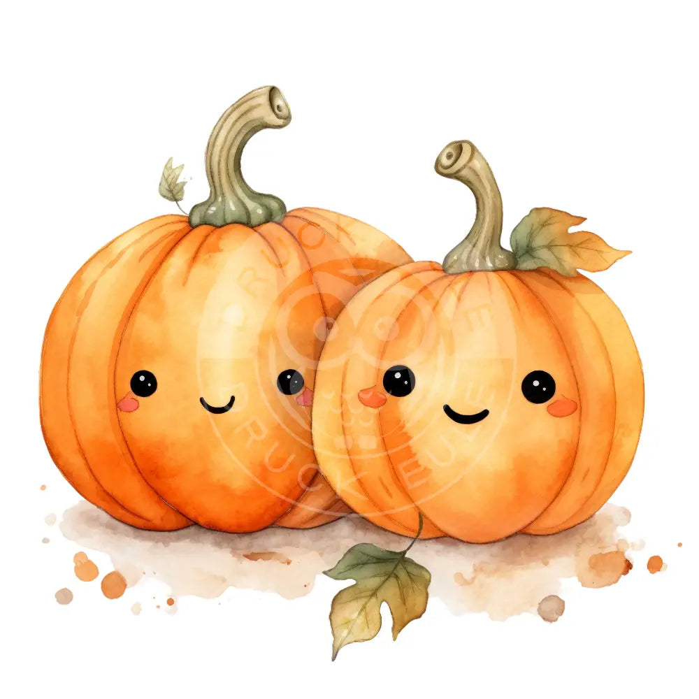 Bügelbild Kawaii Kürbis 473-20