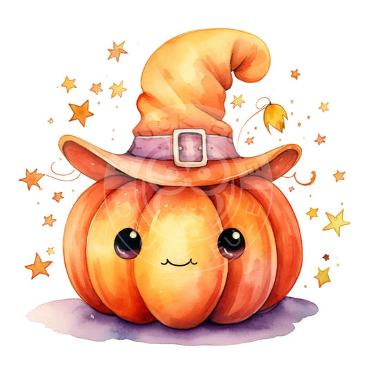 Bügelbild Kawaii Kürbis 473-3