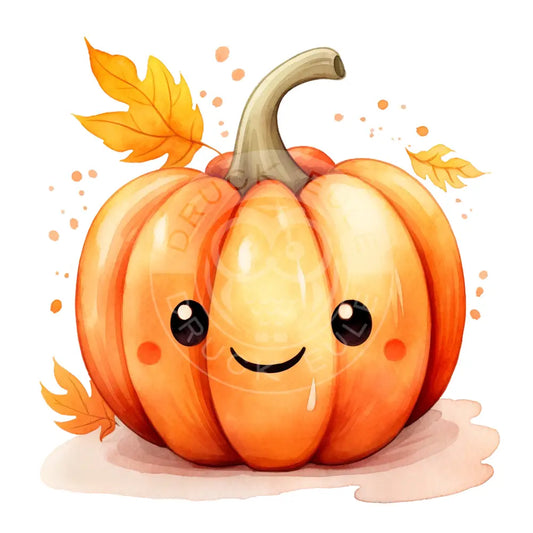 Bügelbild Kawaii Kürbis 473-5