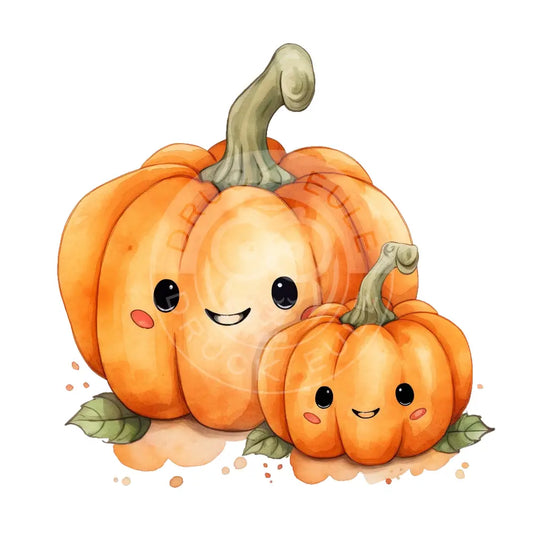 Bügelbild Kawaii Kürbis 473-6