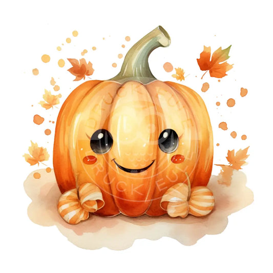 Bügelbild Kawaii Kürbis 473-8