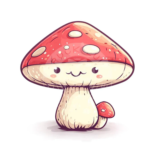 Bügelbild Kawaii Pilz 1186.14