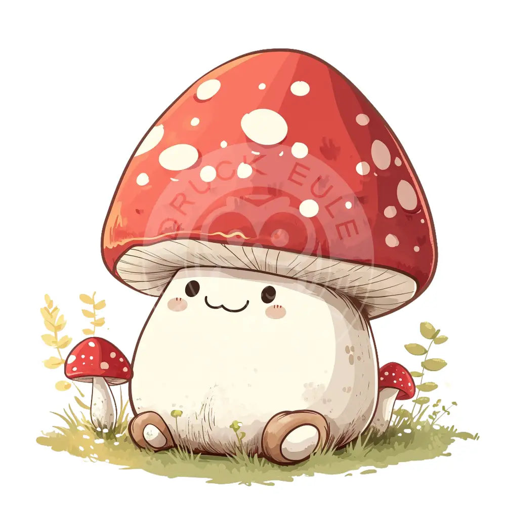 Bügelbild Kawaii Pilz 1186.16