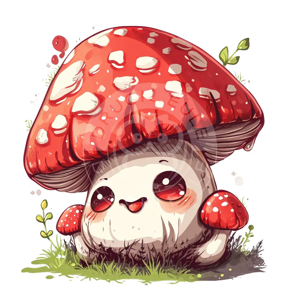 Bügelbild Kawaii Pilz 1186.19
