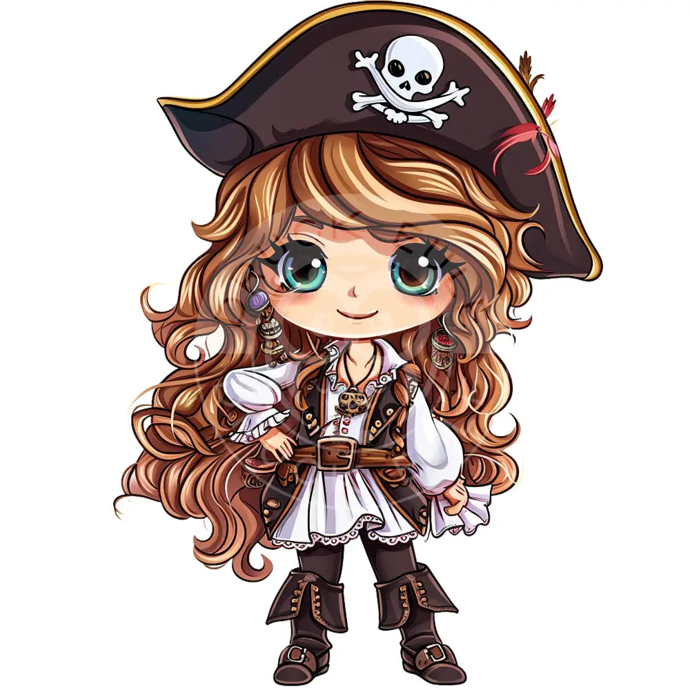 Bügelbild Kawaii Piratin 1164-11A