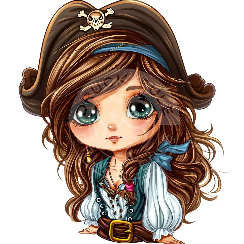 Bügelbild Kawaii Piratin 1164-3A