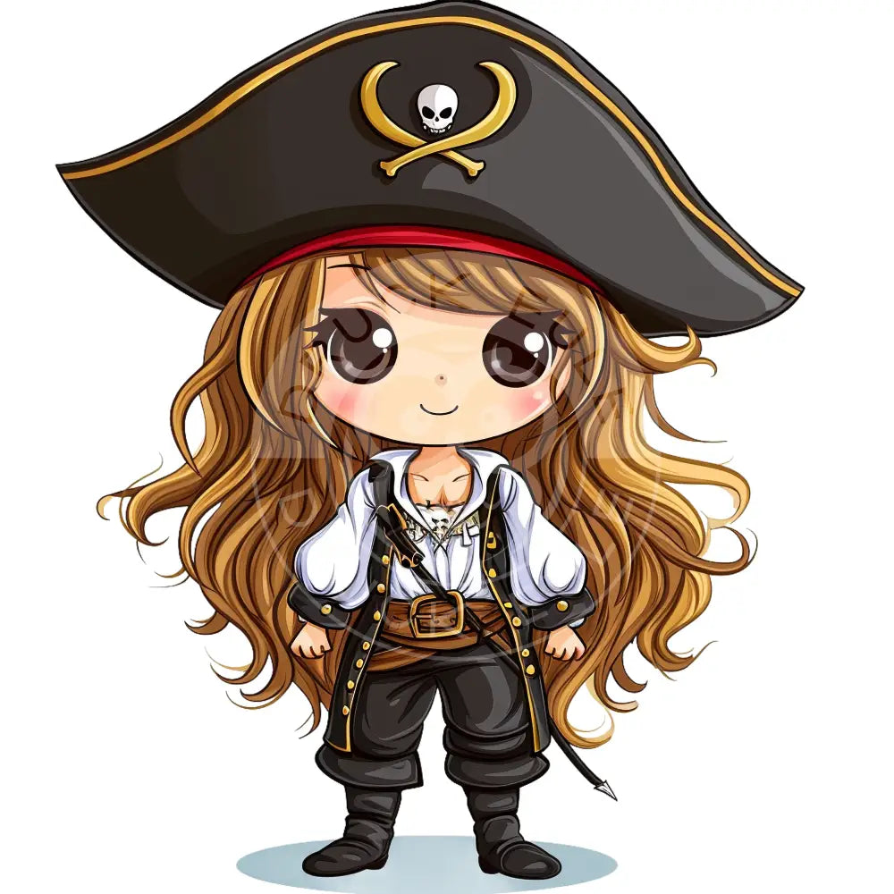 Bügelbild Kawaii Piratin 1164-4A