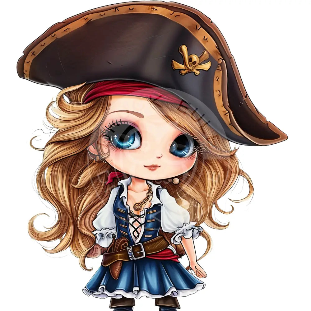 Bügelbild Kawaii Piratin 1164-5A