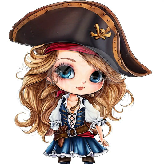 Bügelbild Kawaii Piratin 1164-5A