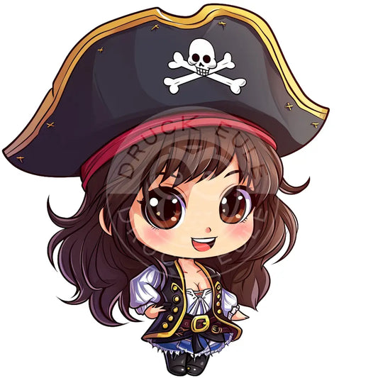Bügelbild Kawaii Piratin 1164-8A