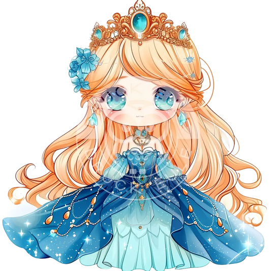 Bügelbild Kawaii Prinzessin 1155-3A