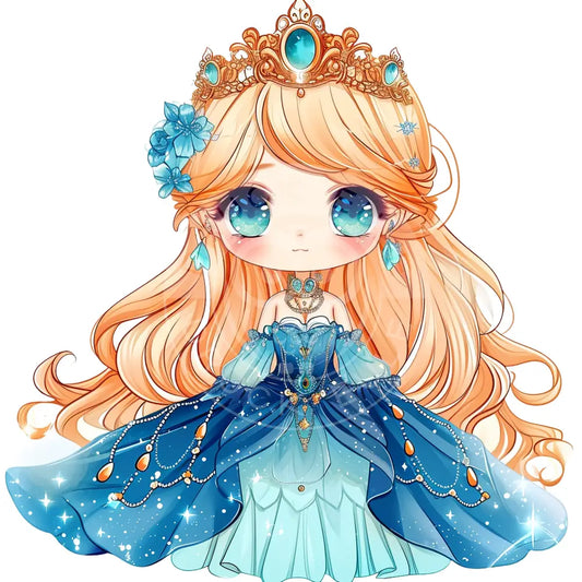 Bügelbild Kawaii Prinzessin 1155-3A