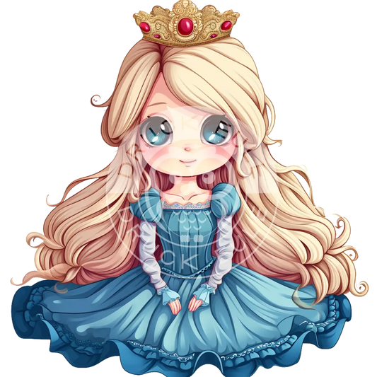 Bügelbild Kawaii Prinzessin 1155-6A