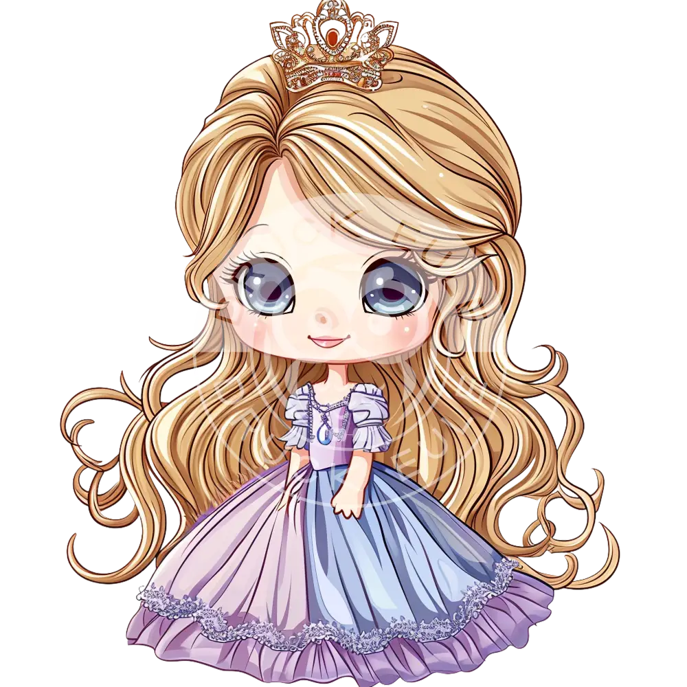 Bügelbild Kawaii Prinzessin 1155-7A