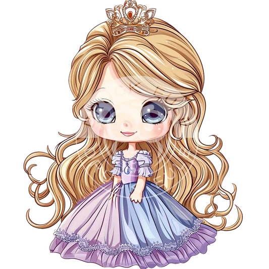 Bügelbild Kawaii Prinzessin 1155-7A