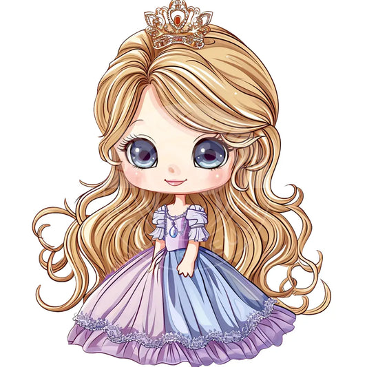 Bügelbild Kawaii Prinzessin 1155-7A