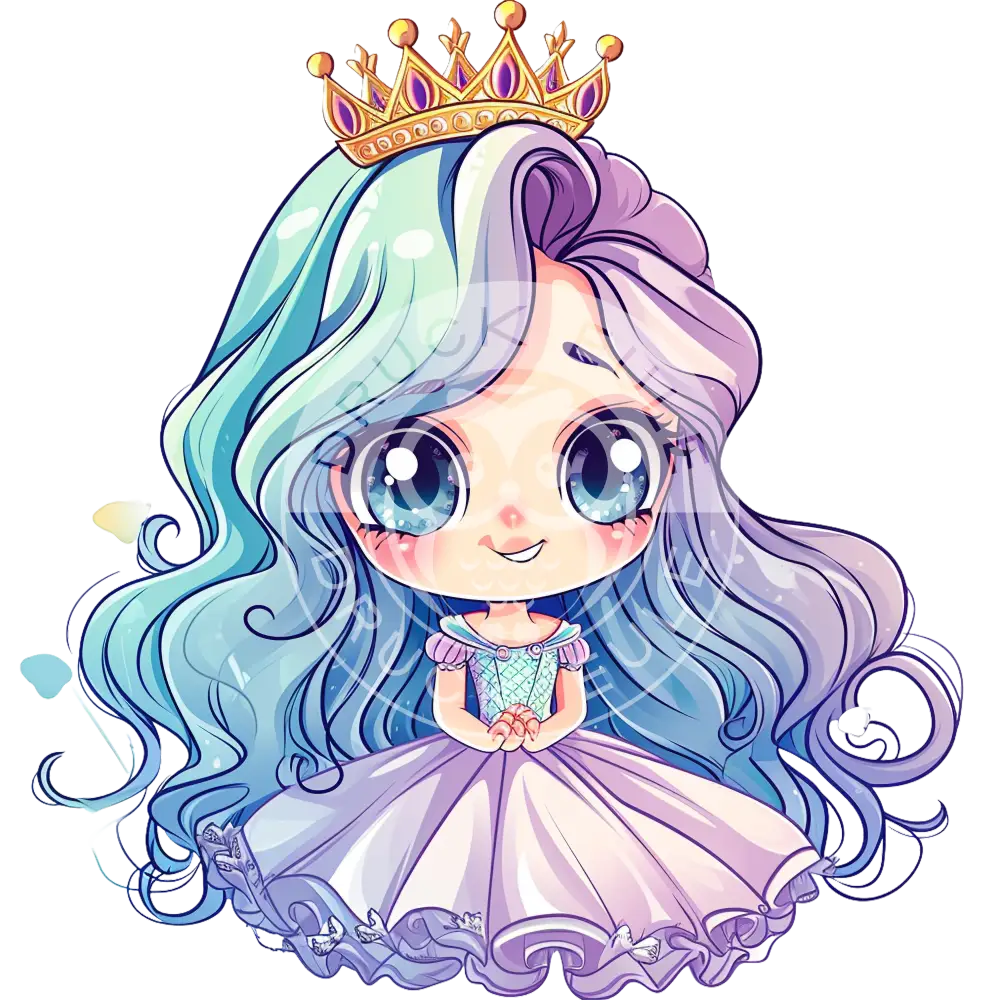 Bügelbild Kawaii Prinzessin 1155-8A