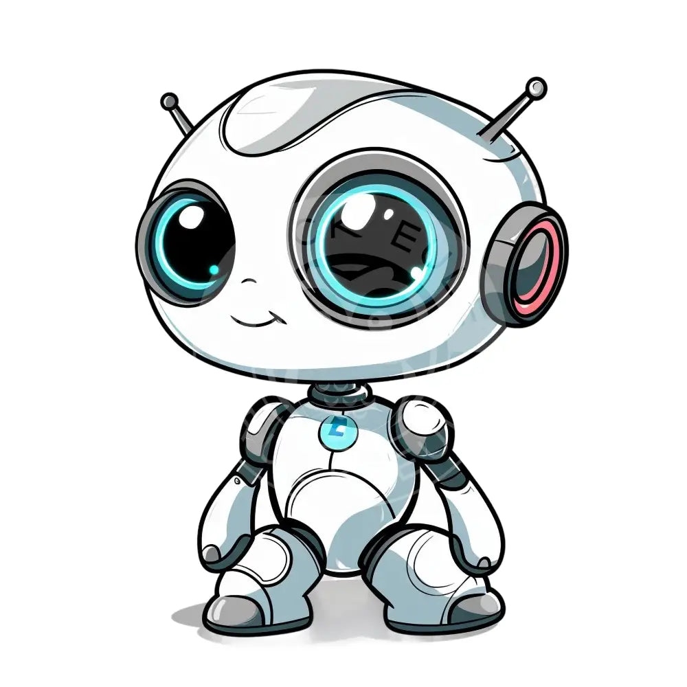Bügelbild Kawaii Roboter 1156-4A