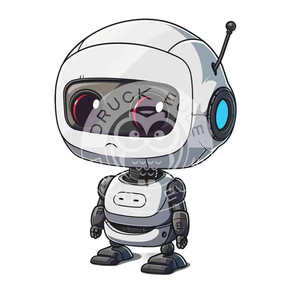 Bügelbild Kawaii Roboter 1156-5A