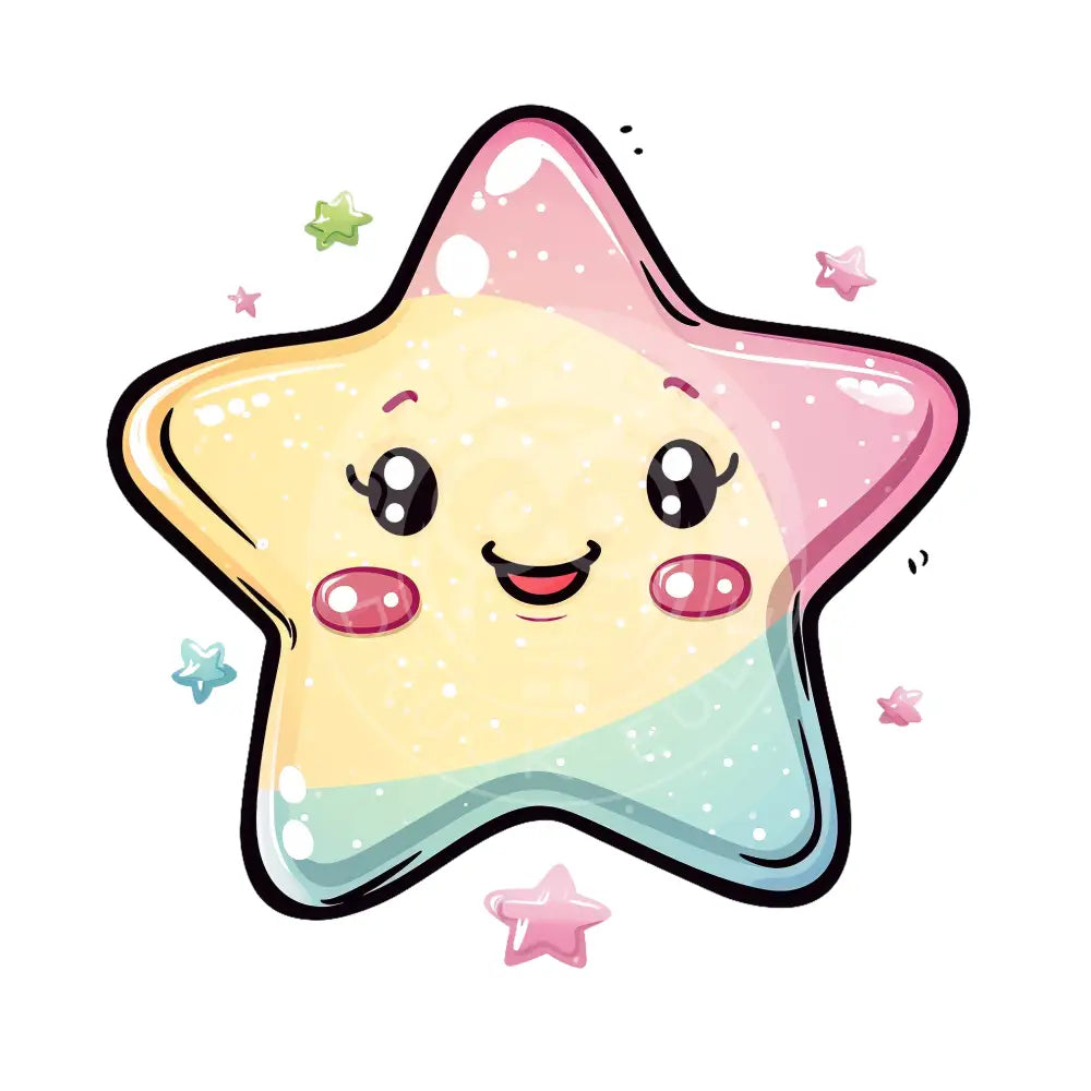 Bügelbild Kawaii Sterne 1185-10A