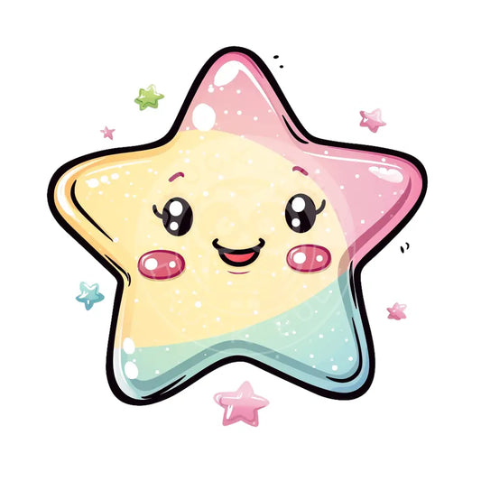 Bügelbild Kawaii Sterne 1185-10A