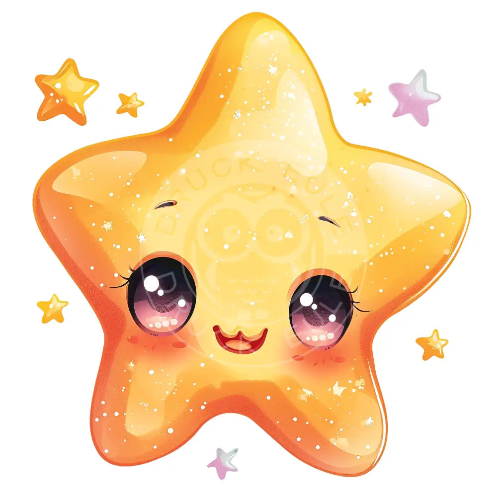 Bügelbild Kawaii Sterne 1185-15A