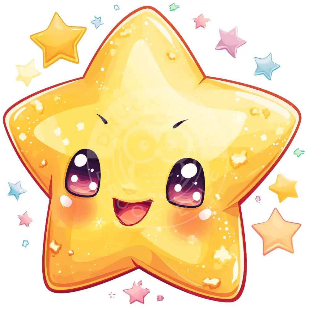 Bügelbild Kawaii Sterne 1185-2A