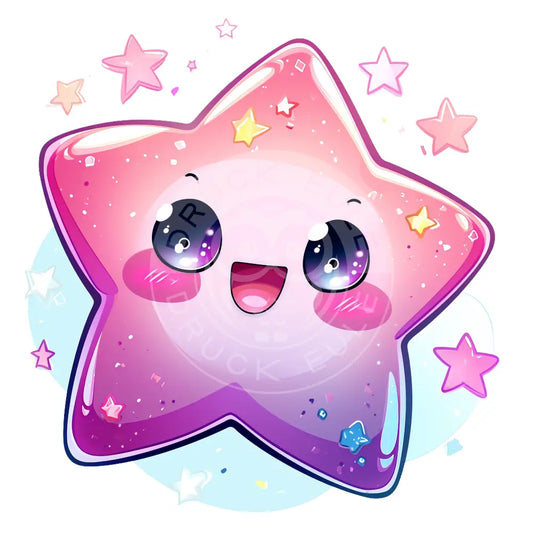 Bügelbild Kawaii Sterne 1185-3A