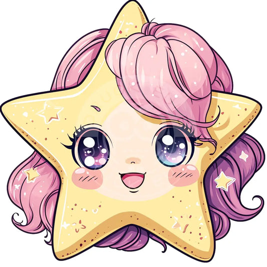Bügelbild Kawaii Sterne 1185-5A