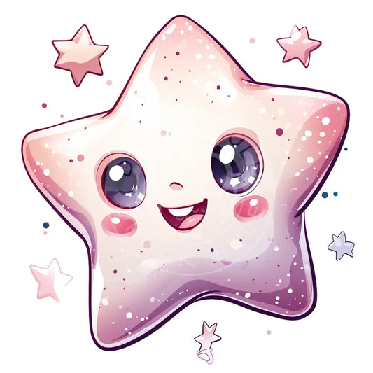 Bügelbild Kawaii Sterne 1185-7A
