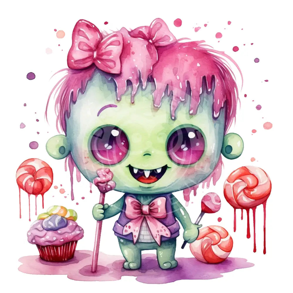 Bügelbild Kawaii Zombie 467-1