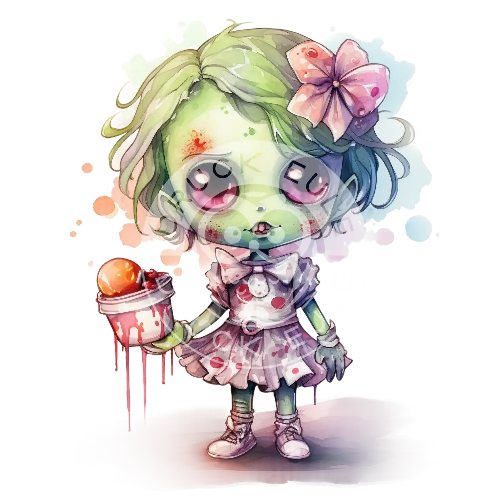 Bügelbild Kawaii Zombie 467-12