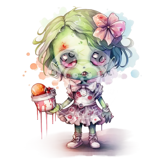 Bügelbild Kawaii Zombie 467-12