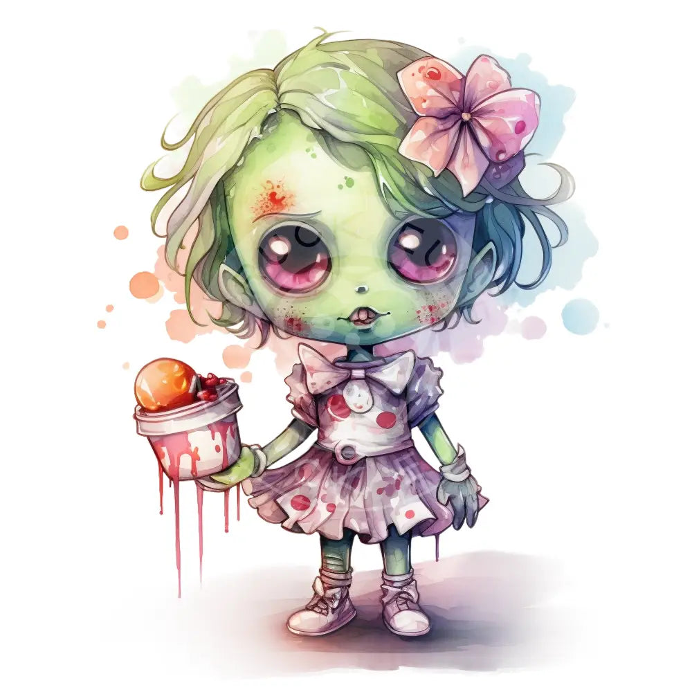 Bügelbild Kawaii Zombie 467-12