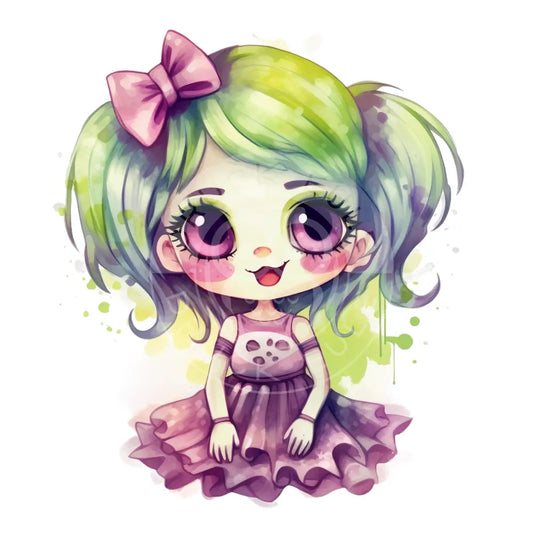 Bügelbild Kawaii Zombie 467-2