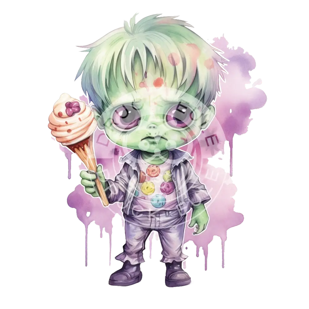 Bügelbild Kawaii Zombie 467-3