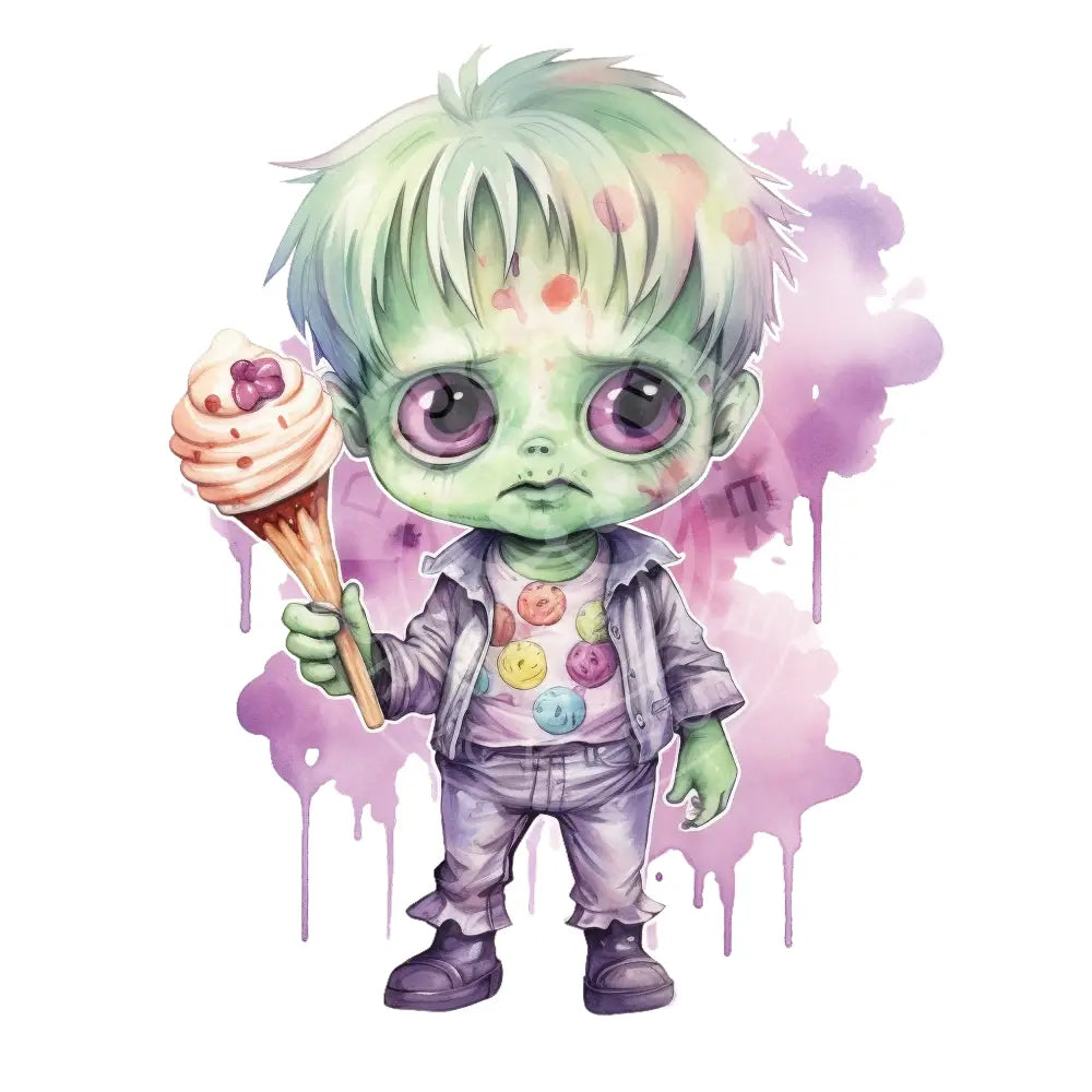 Bügelbild Kawaii Zombie 467-3