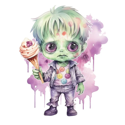 Bügelbild Kawaii Zombie 467-3