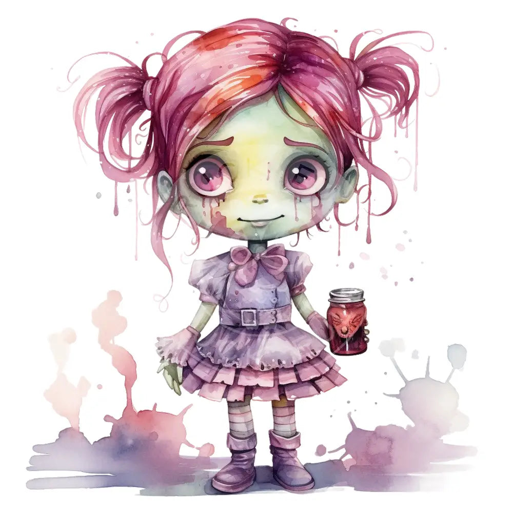 Bügelbild Kawaii Zombie 467-4